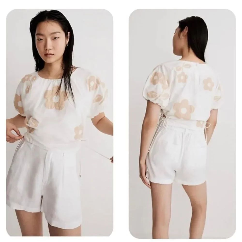 NWT Madewell puff sleeve blouse. Size XS